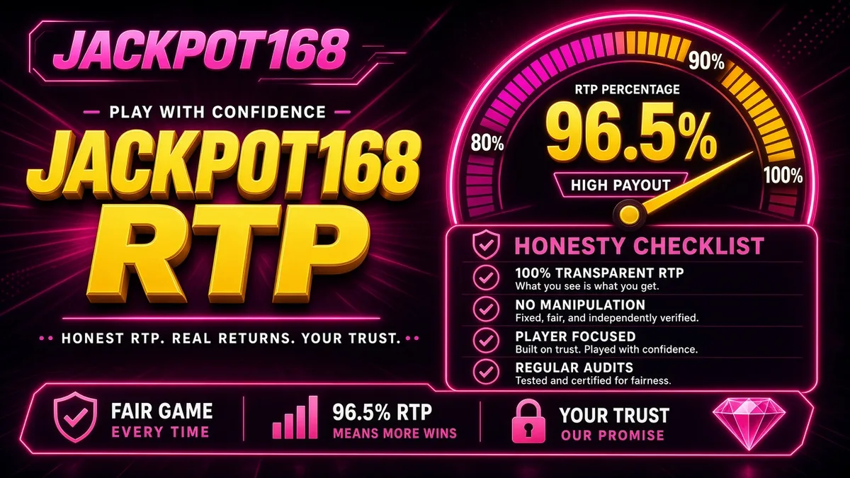JACKPOT168 RTP — Cara Baca Persentase dengan Bijak