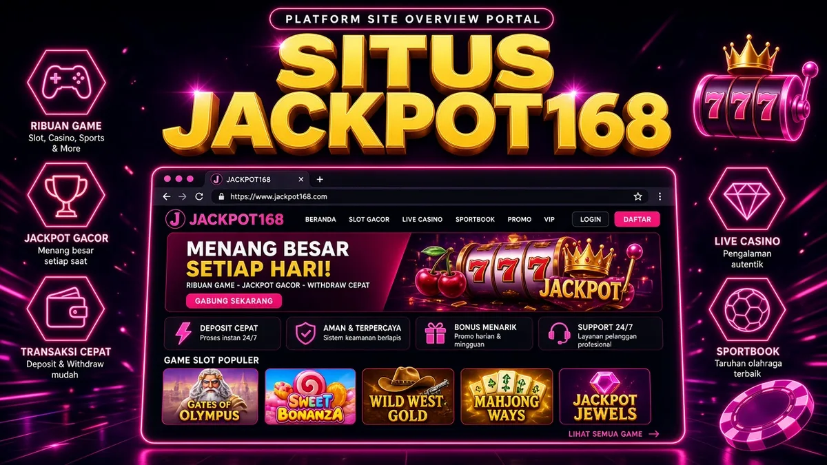 Situs JACKPOT168 — Portal Info vs Domain Tipuan
